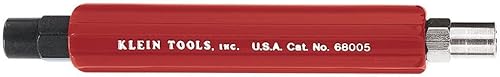 Klein Tools 68005 Llave, fabricada en Estados Unidos, llave de lata de alto impacto con enchufes hexagonales de 7/16 pulgadas y 3/8 pulgadas para