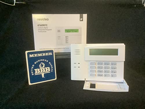 RESIDEO Honeywell 6160RFC Replaces 6160RF Keypad - A+ Rated BBB Company White