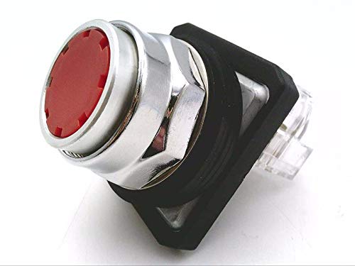 RADWELL VERIFIED SUBSTITUTE RAD00511 Flush Head, 1NO/1NC, PUSHBUTTON, 30MM, RED, Push Button
