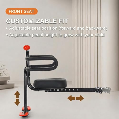 LYNTHEAUX Front Mounted Kids Bike Seat
