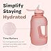 Hydracy 78 oz Water Bottle With Time Marker, 2 Liter Water Bottle With Straw, Half Gallon Gym Water Bottle With Strap, Reusable Water Bottles With Handle, Large Clear Water Bottles - Ideal Gift
