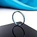 Imagen de MunkiMix Ancho 2mm Acero Inoxidable Anillo Ring Banda Venda Azul Alianzas Boda Talla Tamaño 9 Hombre