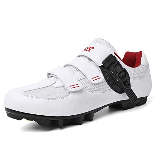 Image of Mountain Bike Shoes for Men Women Lightweight MTB Cycling Shoes for Biking Riding Quick Lace Compatible with 2-Bolt Cleats