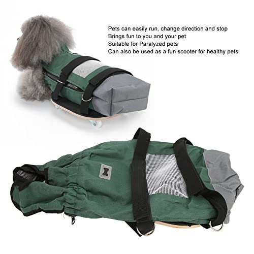 Cryfokt Segurança e Conforto Cadeira de Rodas de Estimação, Scooter de Cães de Madeira Laminada e Re