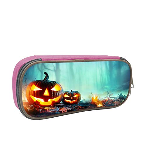 Preisvergleich Produktbild Halloween-Federmäppchen, großes Fassungsvermögen, Schreibwaren, Tasche für Kinder, Jungen und Erwachsene Einheitsgröße rose