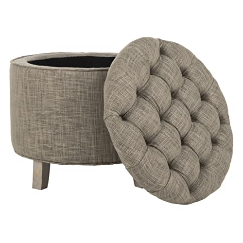 Safavieh Amelia Tufted Storage Ottoman, Grey #TOP4