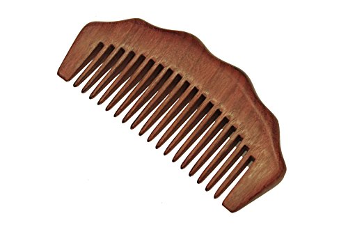 Beard Comb, Mustache Comb, Wide Tooth Comb, Handmade Purple Sandalwood Hair Comb - WC074P