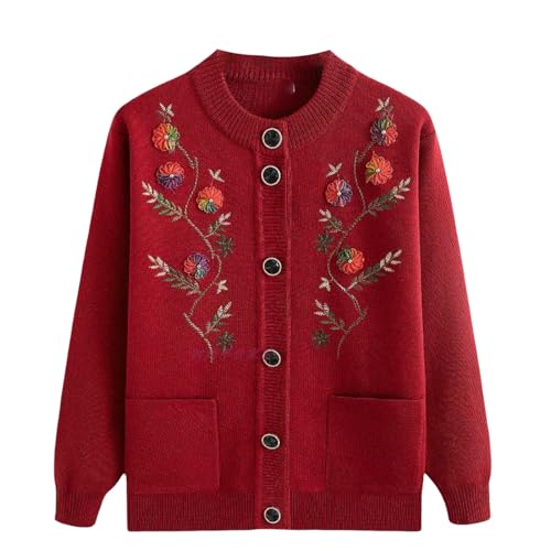 Suéter grueso de forro polar para regalar a abuelas en invierno y otoño