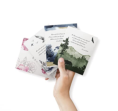 Image of Twigs Paper Christian Sympathy Cards, 24 Bible Verse Blank Note Cards | Matching envelopes included, prayer & get well notes, thinking of you, comfort for loss of a loved one