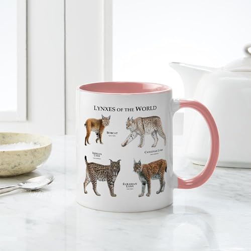 Taza de cerámica de 11 oz con diseño Lynxes of The World miniatura 6