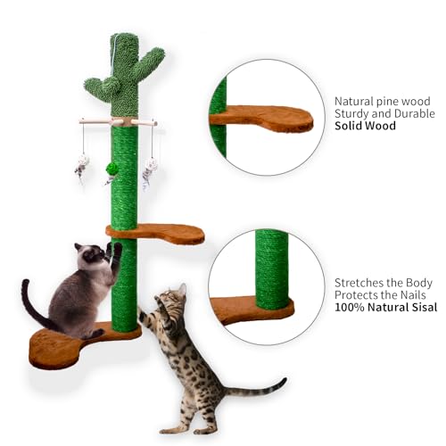 Rascador de pared Meowoou para gatos, 38 pulgadas miniatura 2