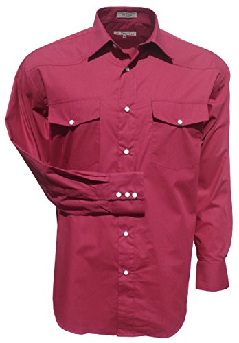 Men's Casual Western Snap Shirt Regular, Big & Tall Sizes, Long Sleeve Pockets Cotton Blend