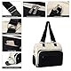 Fexkean Baby Wickelrucksäcke Umhängetasche Wickeltasche Rucksack mit Wickelunterlage,Große Reisewindeltasche für Mama und Papa,Multifunktions Handtasche Babytasche Bote(Black&Beige)