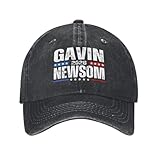 Owbnaa Newsom 2028 hat Gavin Newsom for President 2028 Election Men Women Cap Denim Hat