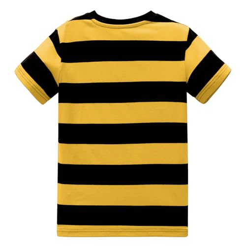 Image of Boys Rainbow Striped Shirt Cotton Long Sleeve T-Shirts