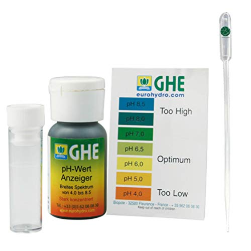 IVORYS-GARDEN General Europe Hydroponics GHE pH Test Kit 30 ml Terra Aquatica T.A. + Pipette pH Wert Test Kit mit Teststreifen für Wasser Härte flüssig messen Komplett Testkit