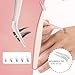 Rnodoilkfly 5 Pcs Lash Extension Tweezers, Lash Tweezers for Eyelash Extension, Straight and Curved Eyelash Tweezers, For Professional Eyelash Extension Artists, Girls, Women, Beginners