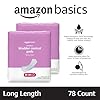 Amazon Basics Incontinence Pads for Women, Postpartum, Long, Maximum Absorbency, Bladder Control, Unscented, 78 Count (2 Packs of 39)