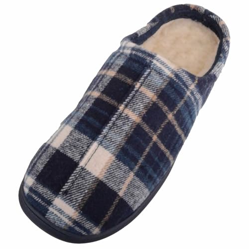Chaussons mules traditionnels à carreaux Absolute Footwear homme