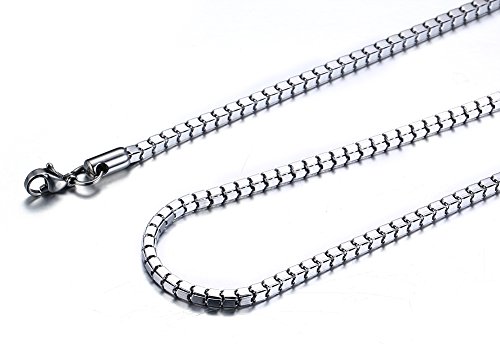 Vnox Stainless Steel Box Chain Necklace, 1Mm Set Of 4 #TOP1