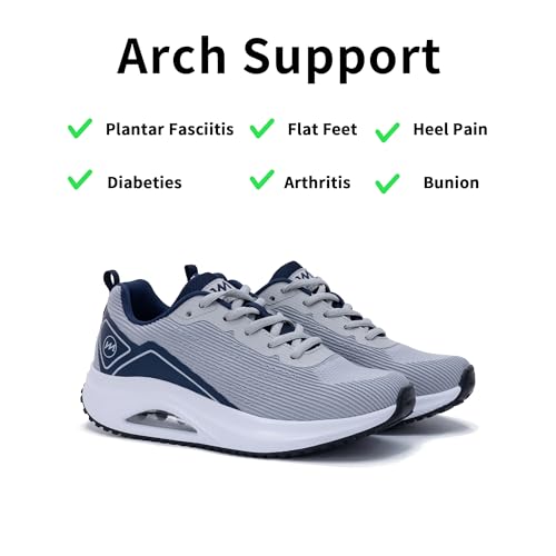 Image of Gyeice Women's Walking Shoes Arch Support Orthotic Breathable Tennis Sneakers for Plantar Fasciitis Pain Relief US 5.5-11
