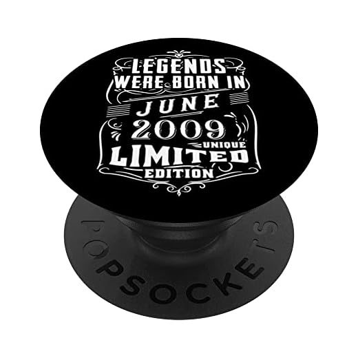 Cumpleaños Junio 2009 Edición Limitada Regalo Legend June PopSockets PopGrip Intercambiable