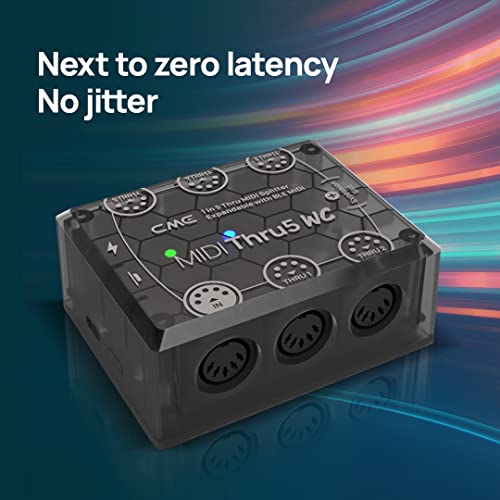 Cme Midi Thru5 Wc - 1-In-5-Out Midi Thru/Split Via 5-Pin Din With Optional Bluetooth Midi, State-Of-The-Art Technology, High-Speed Performance, Extreme Accuracy For All Midi Devices #TOP6