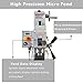 INTBUYING Benchtop Mini Milling Drilling Machine Milling/Drilling Machine Precision Mill Drill Machine 7x27.5in Mirco-Feed 1100W 50-2250rpm with MT3 Chucks and Bench Clamp for Wood Plastic Metal 110V