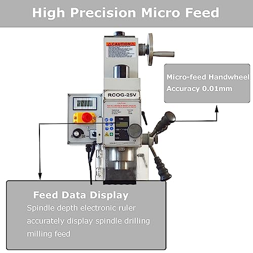 EQCOTWEA R8 Benchtop Mill