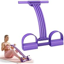 Pedal Resistance Bands with Handles, 2026 Upgrade Multifunction Tension Rope, Elastic Yoga Resistance Band, Home Exercise Equipment for Full Body Workout, Yoga, Stretching, Waist, Arm, Leg