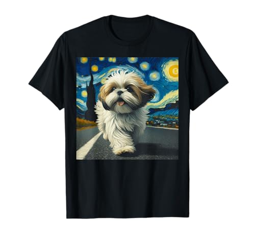 Shih Tzu Caminando para los amantes de los perros Shih Tzu Camiseta