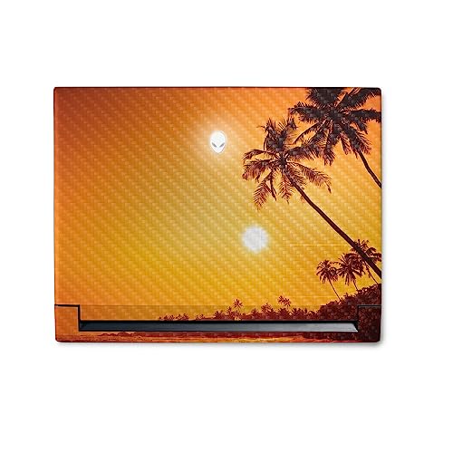 Image of MightySkins Carbon Fiber Skin Compatible With Alienware M18 R1 (2023) Full Wrap Kit - Sunset Dreams | Protective, Durable Textured Carbon Fiber Finish | Easy To Apply & Change Styles | Made in the USA