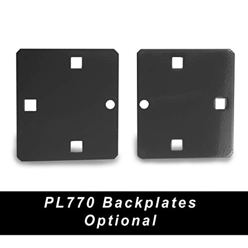 Image of PACLOCK's PL770 Hockey Puck Hasp, Padlock & Keys Not Included, Puck-Mountable w /Extra Security Features, No Backplates, White Powder Coated