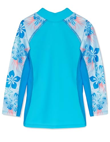Image of Tuga Girls Two-Piece Long Sleeve Bathing Suit Set 2-14 Years, UPF 50+ Protection