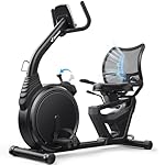 MERACH Recumbent Exercise Bikes for home, Light Commercial High-end Recumbent Bike for Seniors Adults, Magnetic Recumbent Exercise Bike with Smart Bluetooth and Exclusive App, LCD, Heart Rate Handle