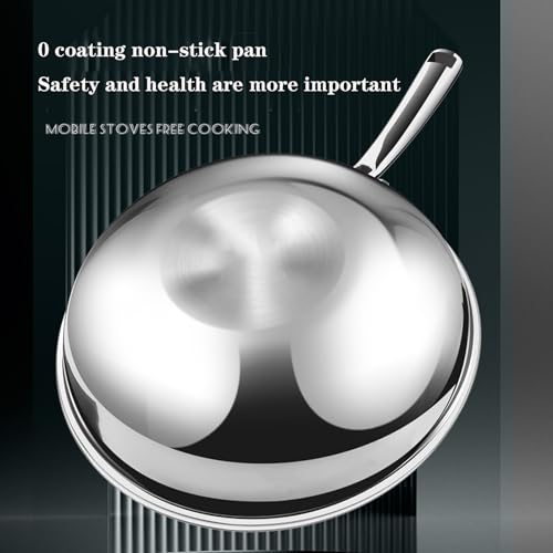 Wok antiadherente con tapa de 12.6 pulgadas miniatura 2