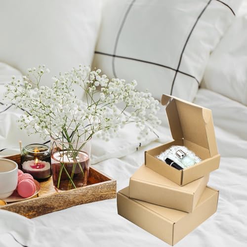 6 Stück Versandkartons mit Deckel Nesting Wellpappkartons Verschachtelte Geschenkbox Braune Verpackungsboxen für Verpackungen, Mailings, Geschenkversand 6 Größen