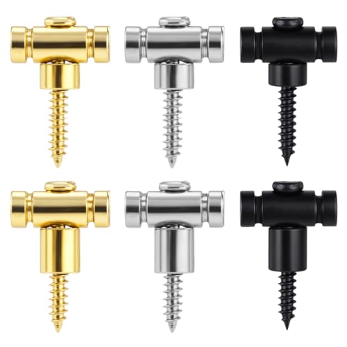 6 PCS Guitar String Tree, Guitar Roller String Retainers, Metal String Trees for Electric Guitar, Roller String Trees for Guitar, Guitar String Retainers, Roller String Guide Replacement