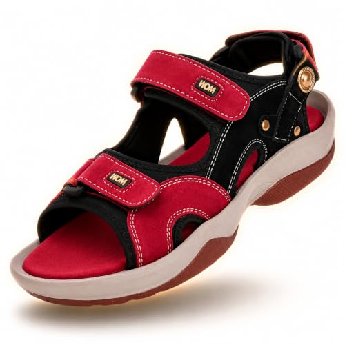 Image of Centrino Sandals for Men |Comfortable Sandals with Grip Insole & Quality|Flat Casual Sandals With Adjustable Velcro Closure For Easy Wear With Flexible Fitting And Trendy | Stylish Men's Casual Sandal With Unique Sole Design for Office & Travel (3263)