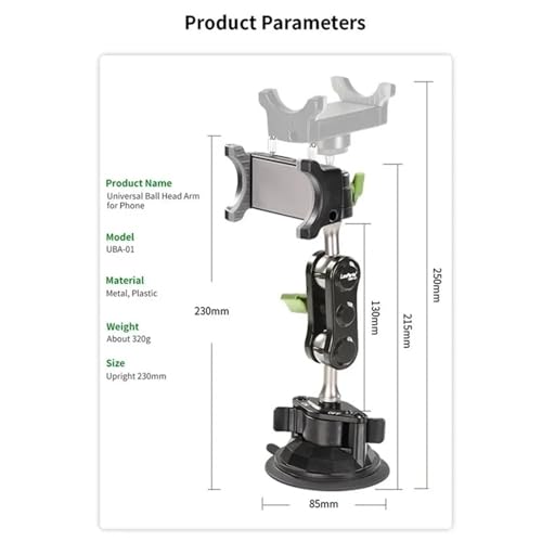 Support de téléphone voiture rotatif 360 pour prise de vue