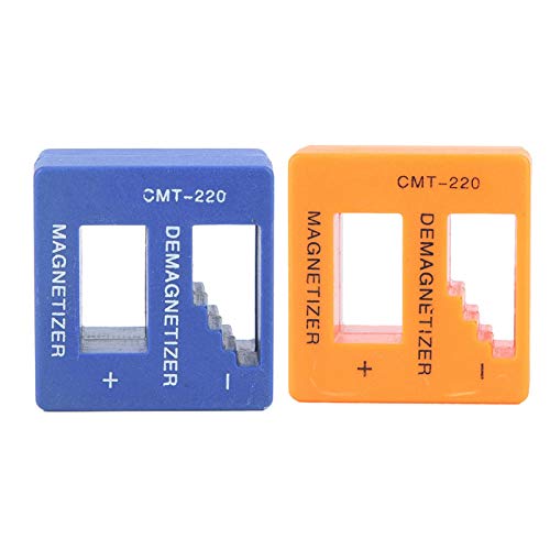 2 In 1 Magnetizer Demagnetizer Tool Set 2pcs Quick Magnetization & Demagnetization Tool Purpose Magnetic for Screwdriver Drill Bits