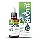 EVOVIT VITAMIN K2 MK7 200 µg 30 ml mit nur 3 Tropfen - 99,7+% All-Trans - 7 Monate haltbar - Vegan & Geprüfte Inhaltsstoffe | Made in Italy