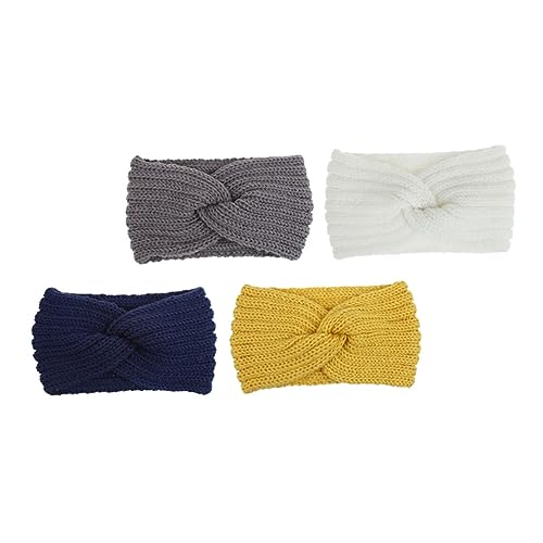 Beatifufu Conjunto De 4 Diademas Elegantes Y Cálidas De Punto Para Niñas Y Mujeres Banda Para El Cabello Con Decoración De Moda