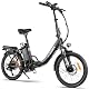 AZMA E Bike Klapprad Elektrofahrrad mit 20 Zoll Fat Tire, 36V20.8Ah/15Ah Lithium-Akku für Reichweite bis 100-140KM, 7-Gang Ebike Herren Damen für MTB, Strand & Stadt (F0-Schwarz)