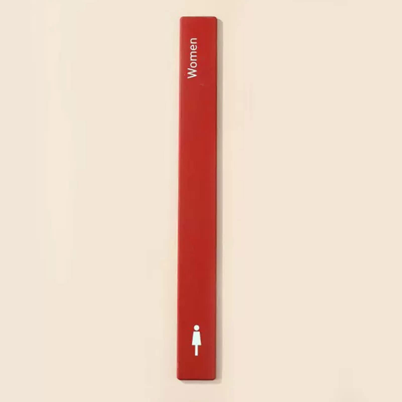 VNVFJKLO restroom sign, Men and Women Aluminum Alloy Bathroom Sign Decor, Toilet Signage for Offices, Businesses, and Restaurants(B)