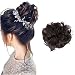 Scrunchy Scrunchie Updo Hairpiece Messy Hair Bun Extensions Chignons Hair Piece - Dark Brown.