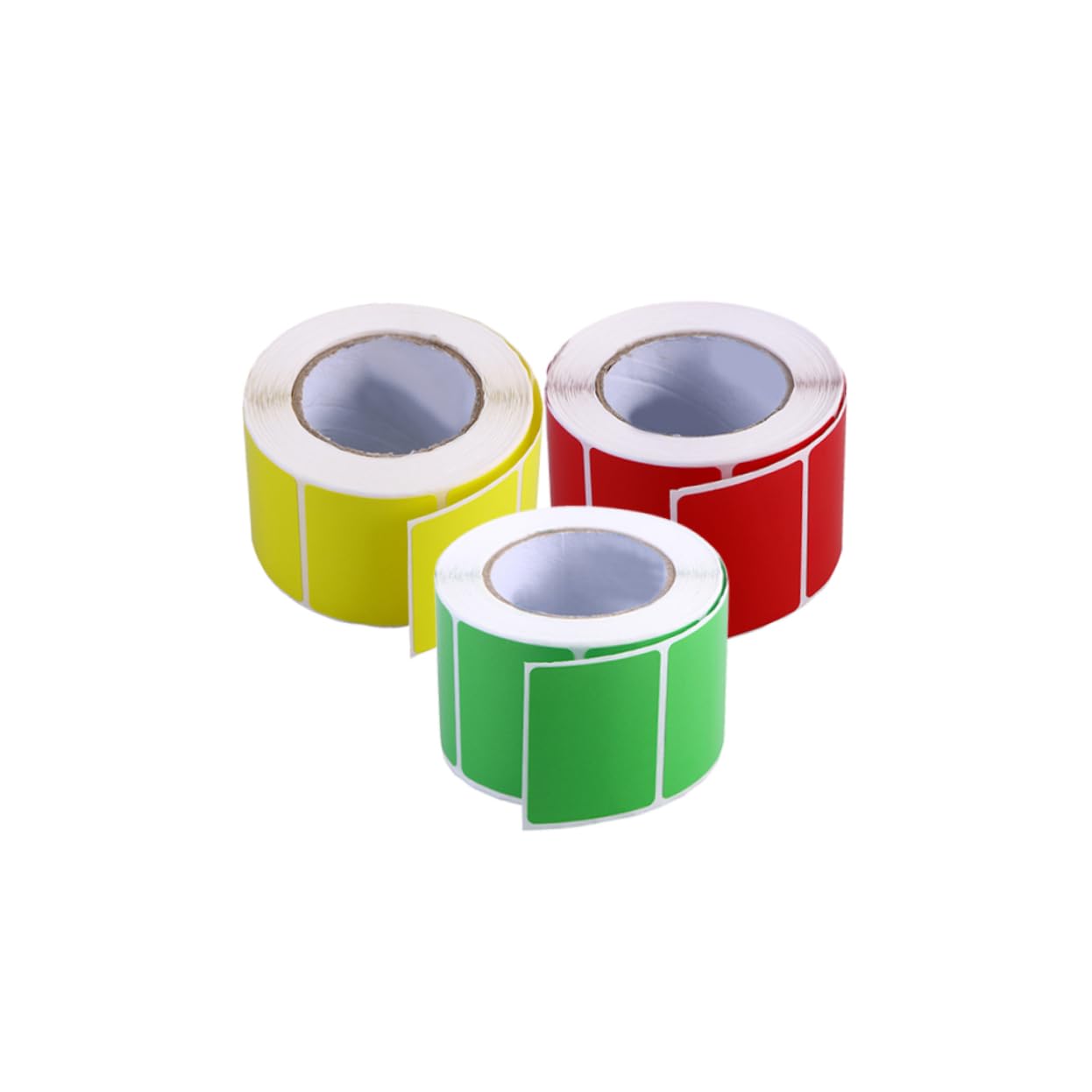 KICHOUSE 800pcs Thermal Labels 3 Rolls Thermal Transfer Shipping Stickers Water Oil Resistant Paper No Glue Needed