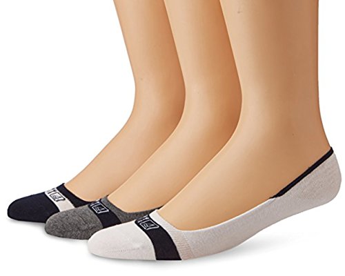 Sperry Men's Signature Invisible Liner Sock with a Helicase sock ring; Size: M/L - Navy/White