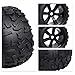 Crazyhobby Preglued 17mm Hex RC Truck Tires and Wheels for 1/8 Scale Arrma Kraton Notorious 6s Traxxas Maxx Sledge E-Revo 2.0 Redcat Racing Kaiju HPI Savage Monster Truck Replacement