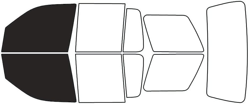 Rvinyl Window Tint Kit Compatible with Ford Explorer 2006-2010 - Black 20% - Single Ply No Bubble Film - Do it Yourself Vehicle Front Precut Kit